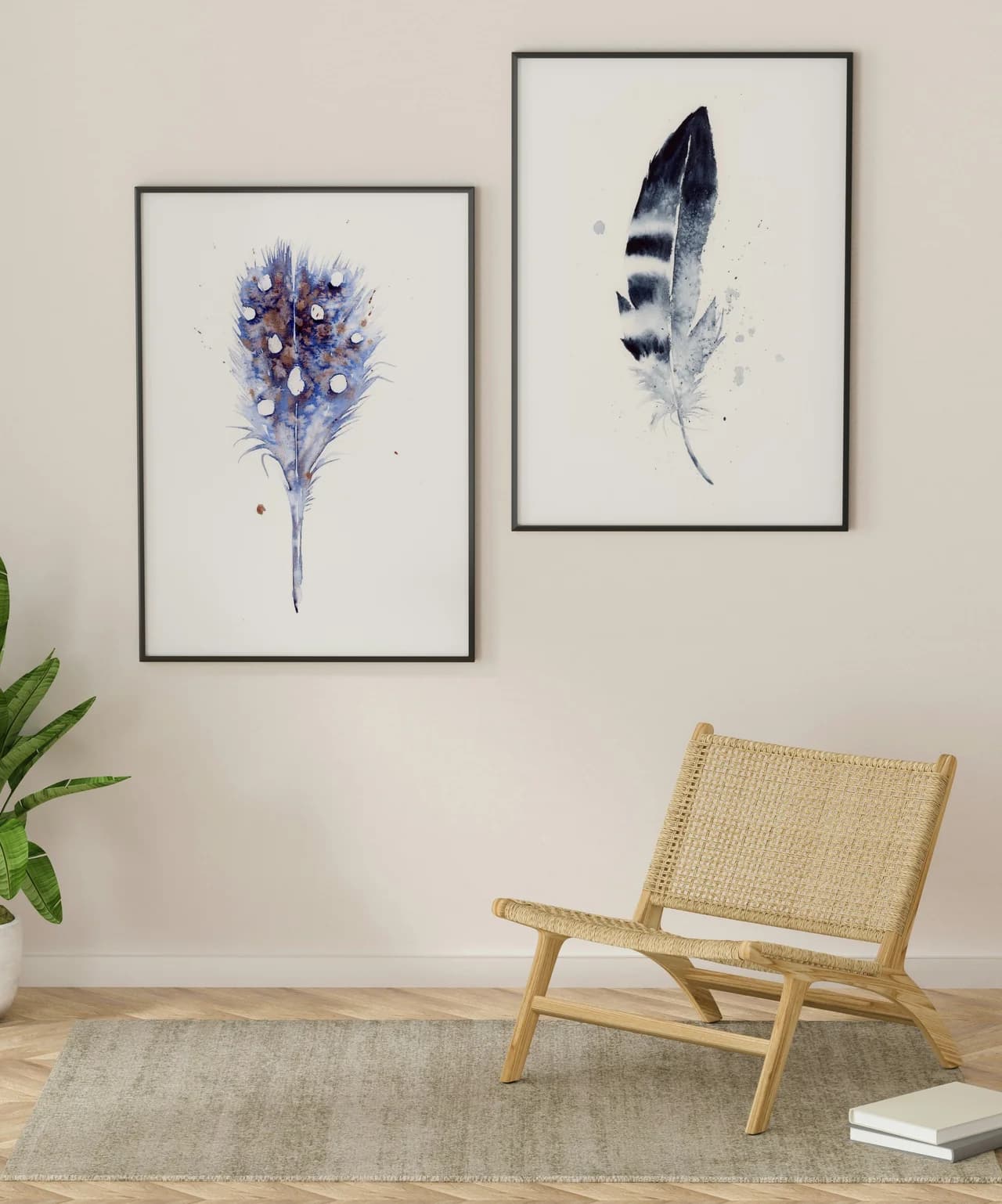 Peacock shown in a room setting