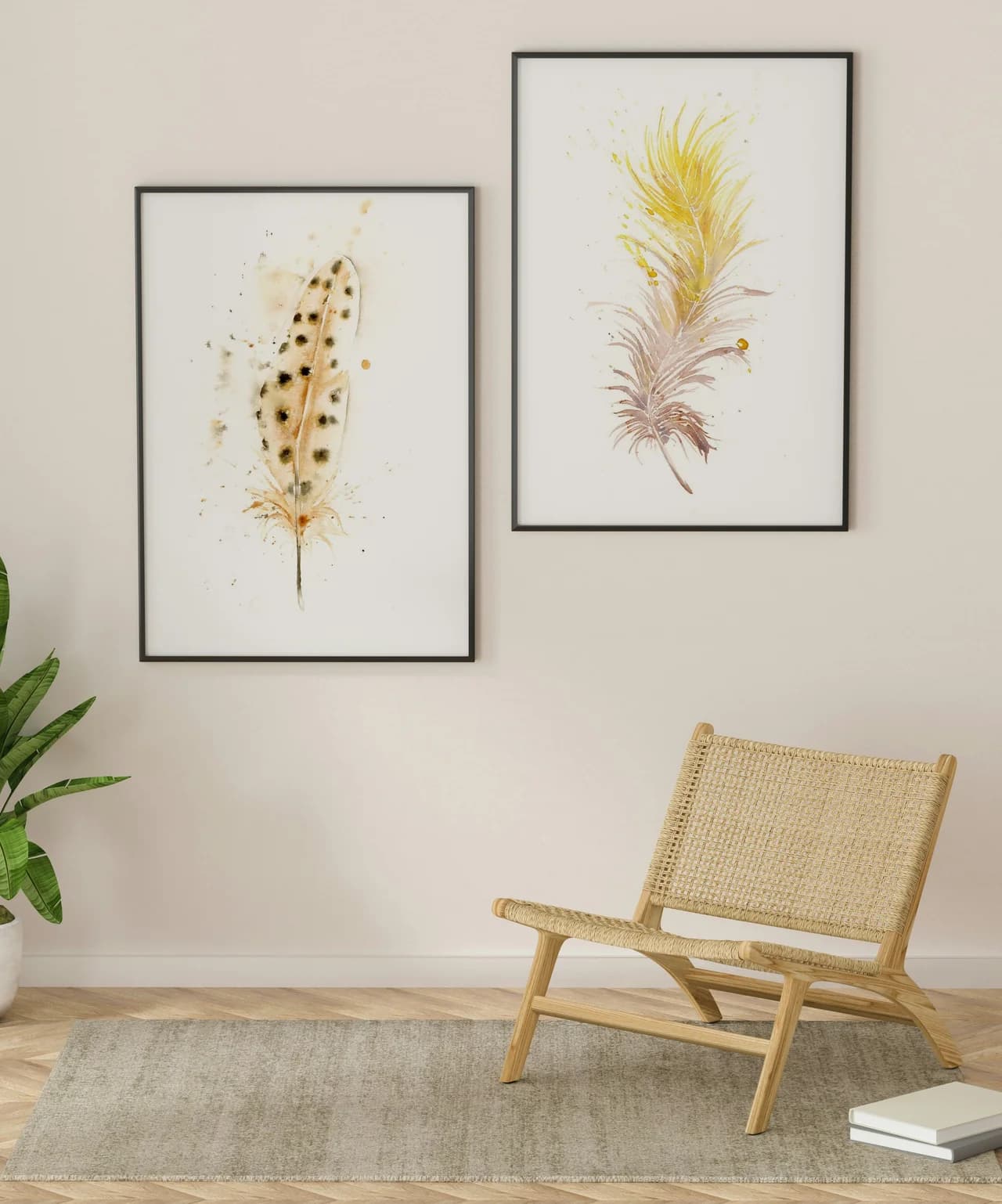 Argus Pheasant shown in a room setting