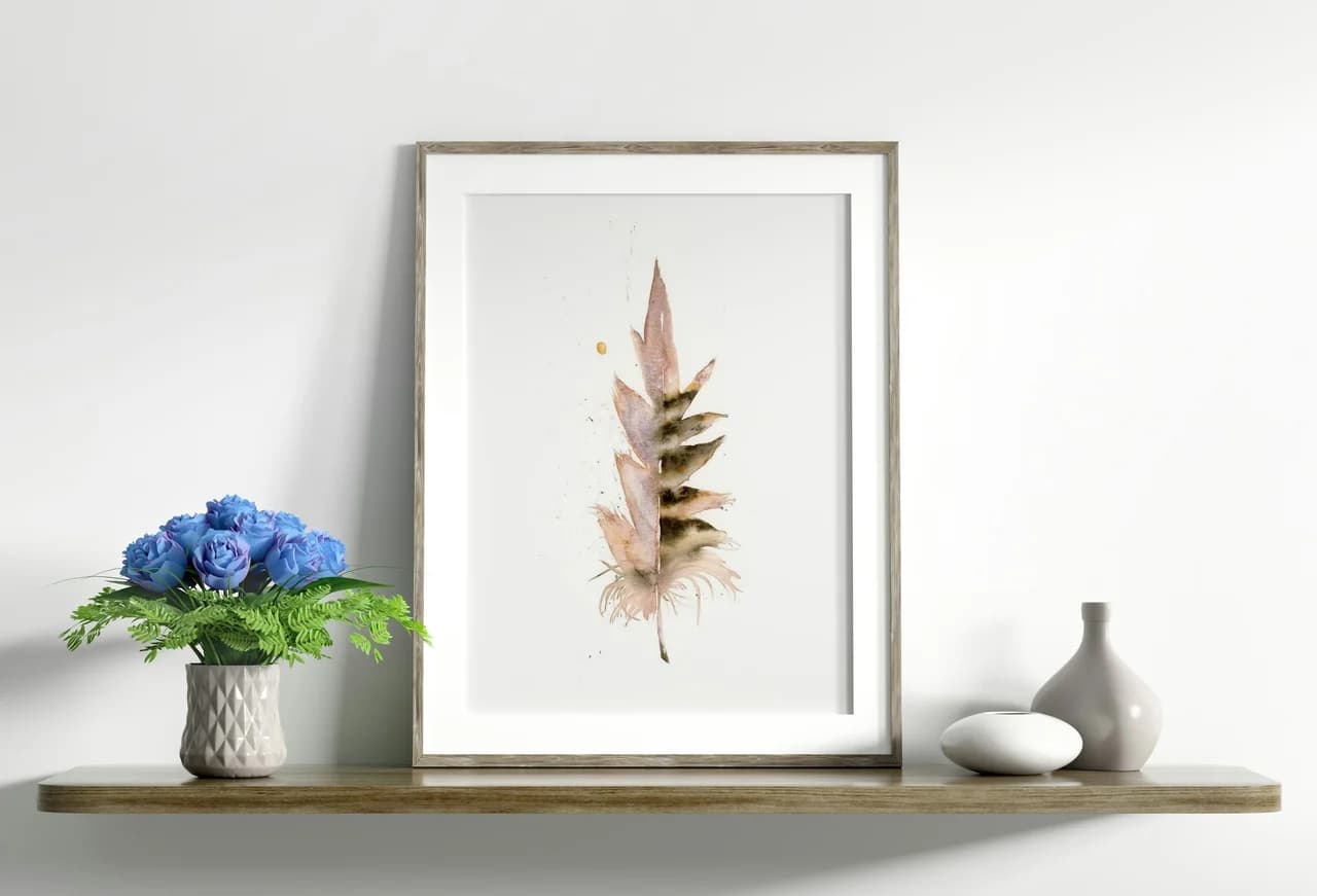 Pheasant shown in a room setting
