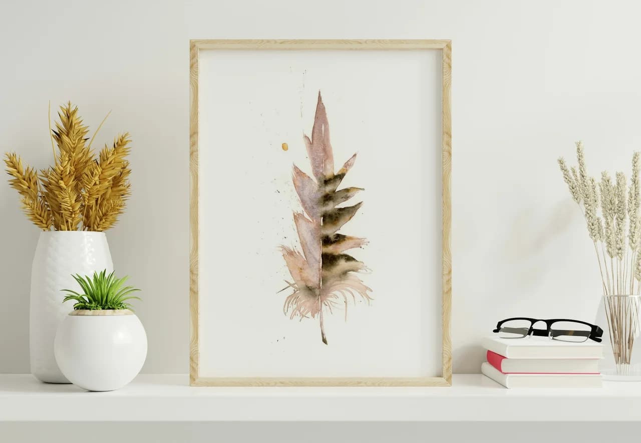 Pheasant shown in a room setting