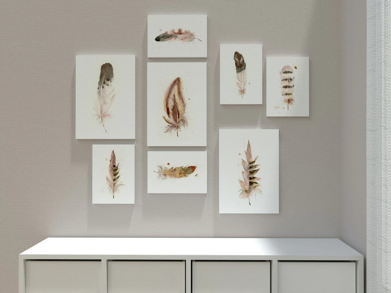 Pheasant shown in a room setting
