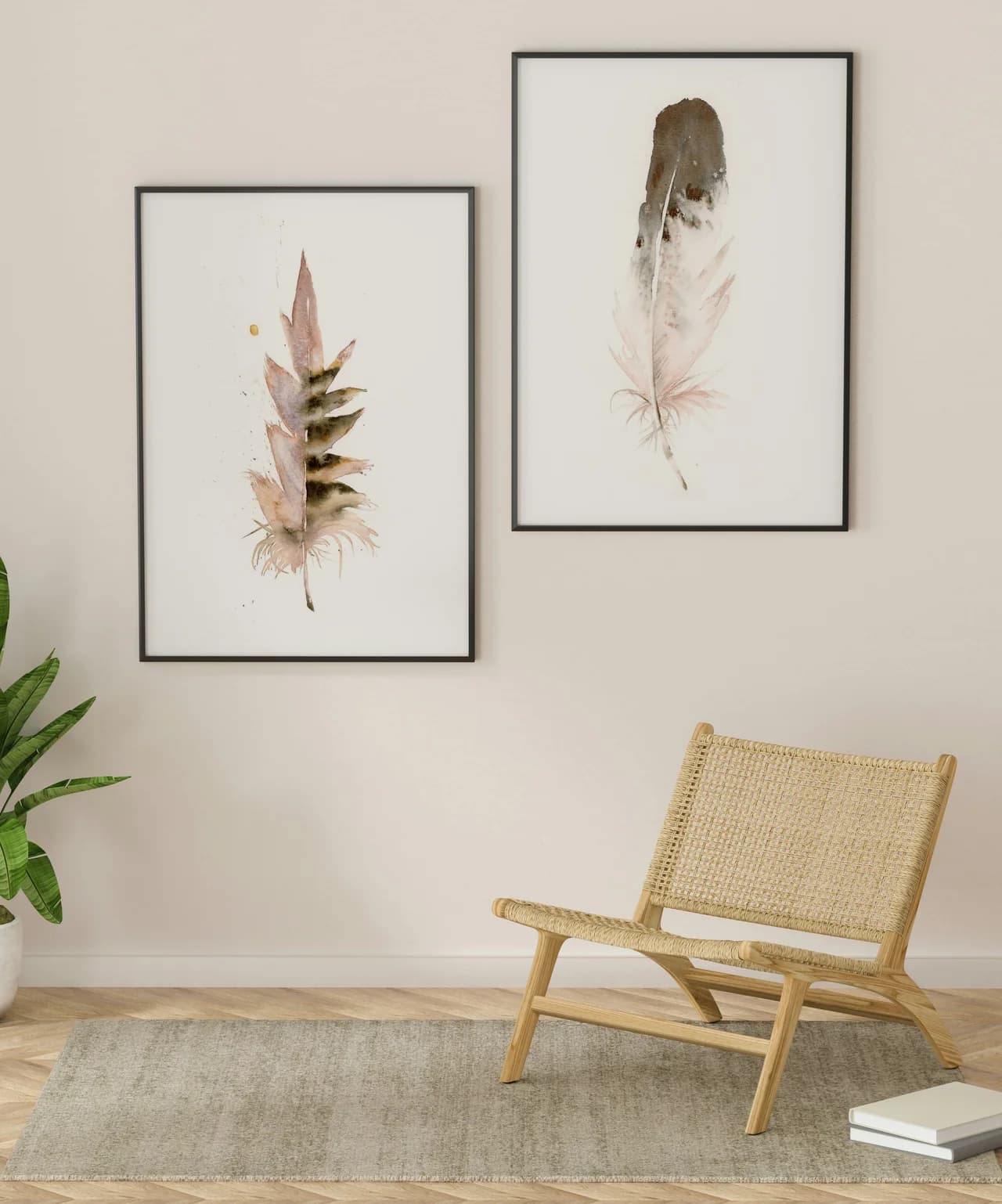 Pheasant shown in a room setting