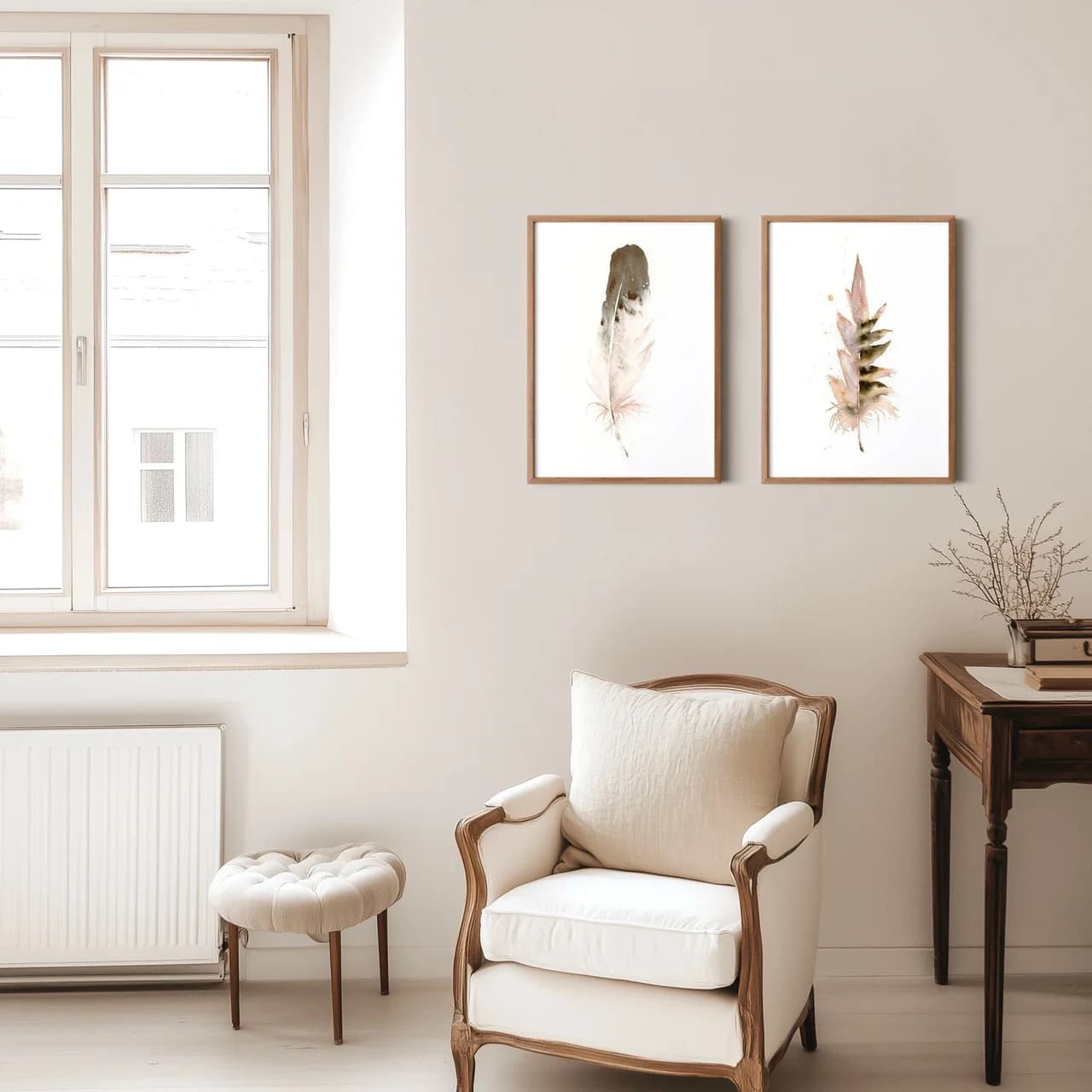 Pheasant shown in a room setting