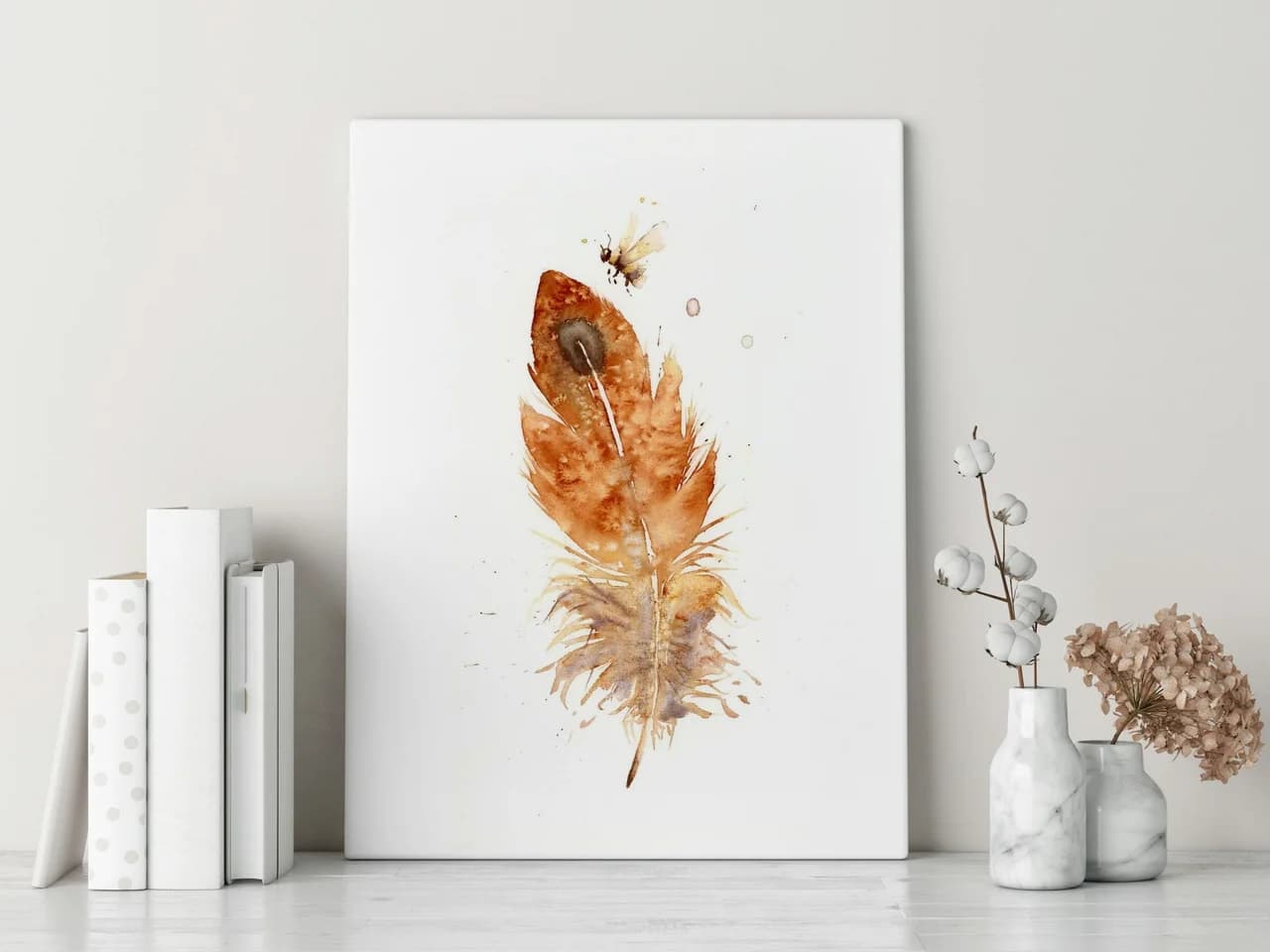 American Kestrel shown in a room setting
