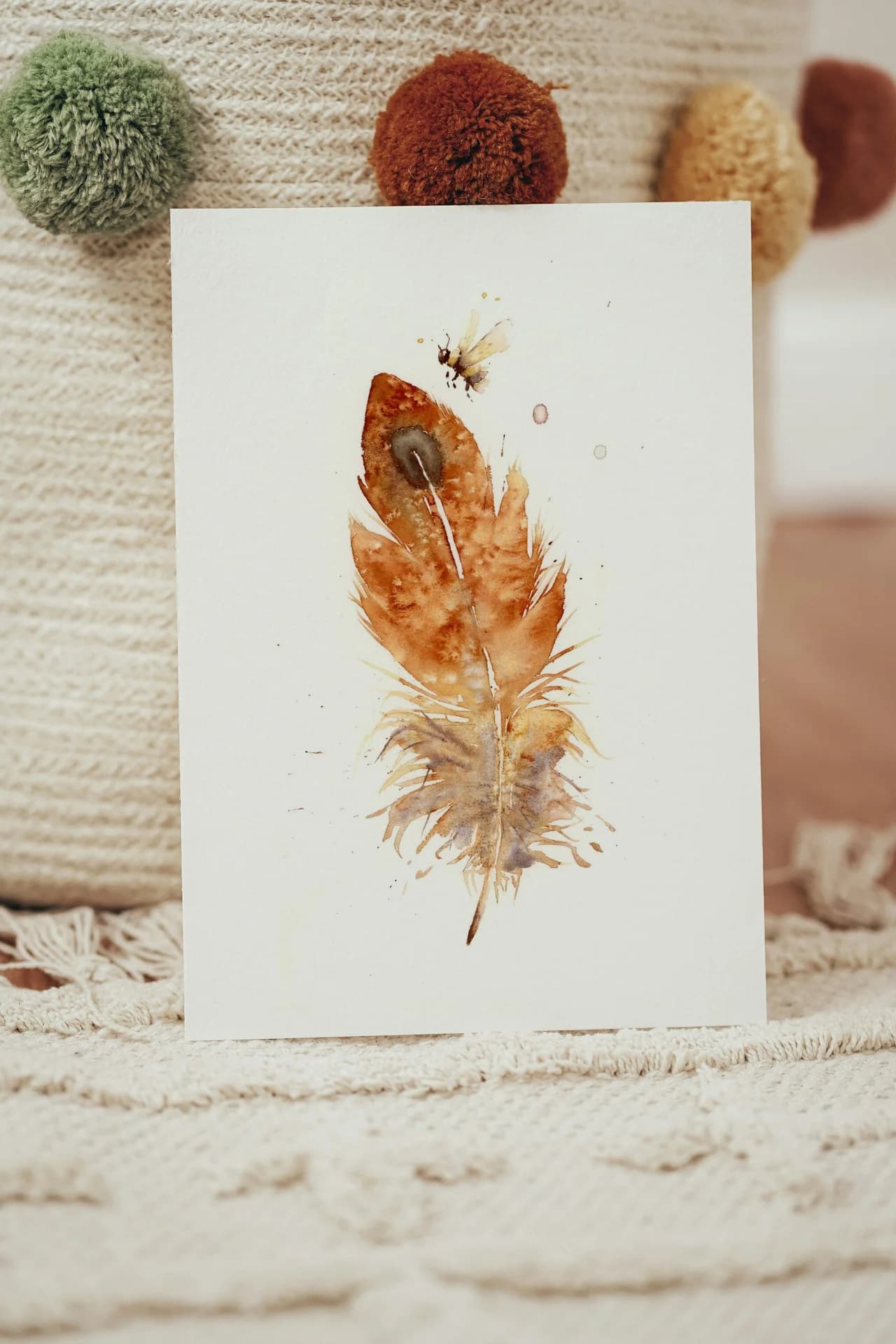American Kestrel shown in a room setting