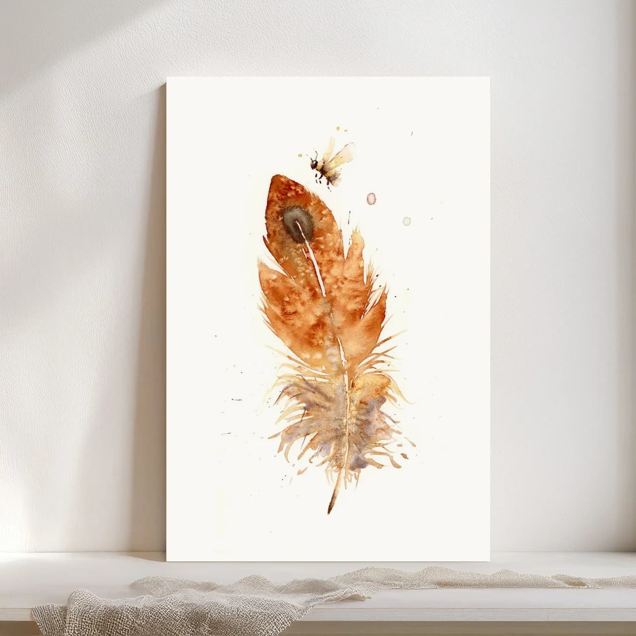 American Kestrel shown in a room setting