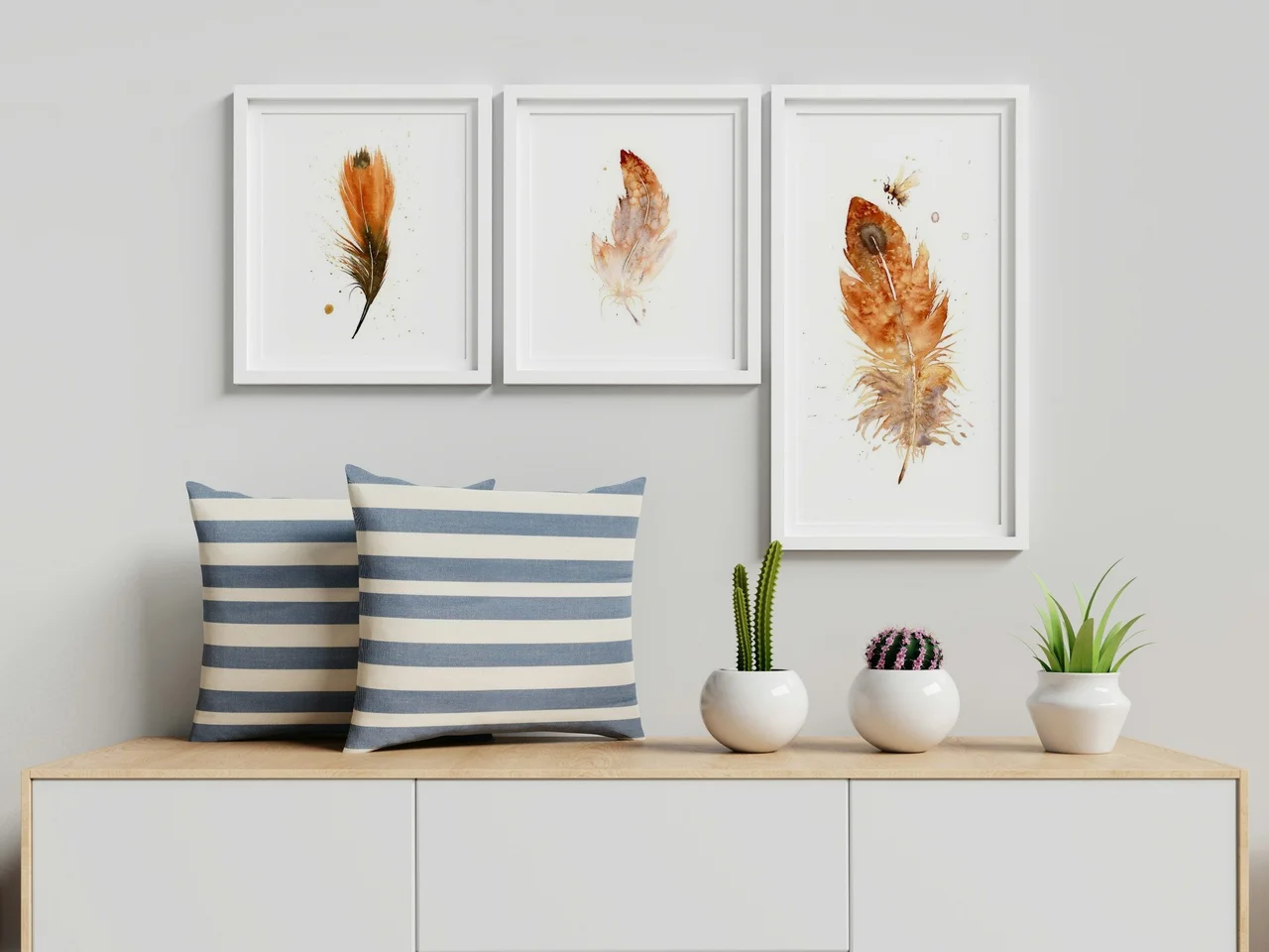 American Kestrel shown in a room setting