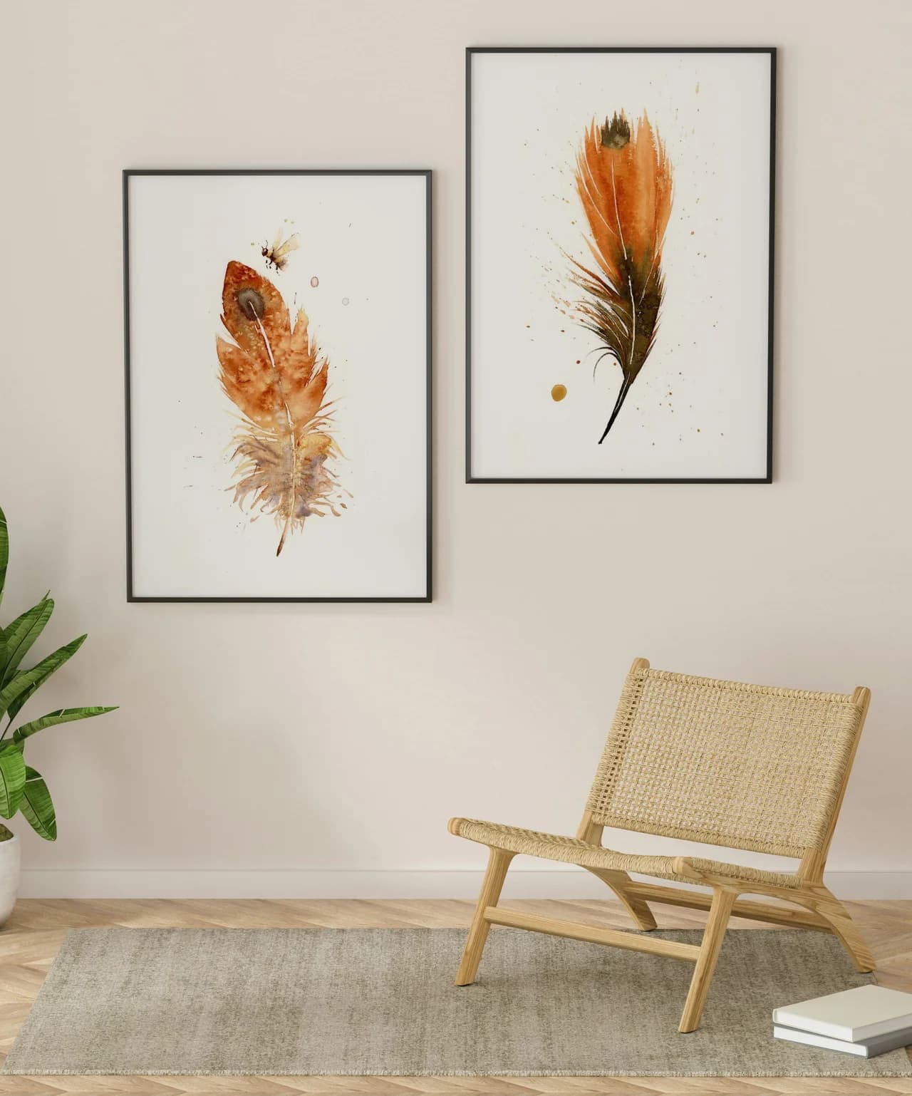 American Kestrel shown in a room setting