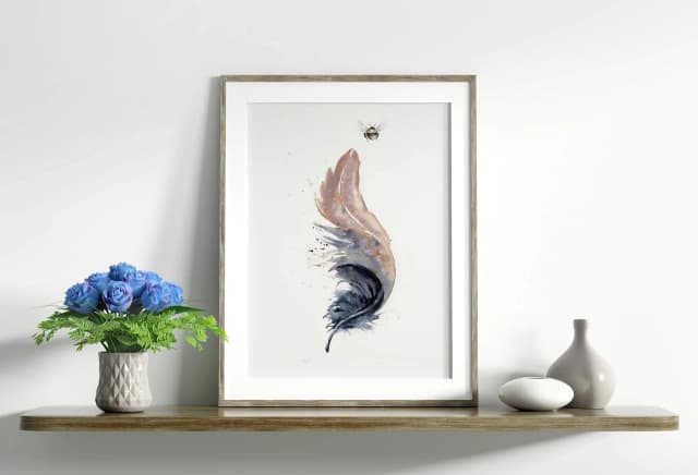 American Crow shown in a room setting
