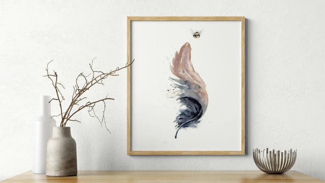 American Crow shown in a room setting