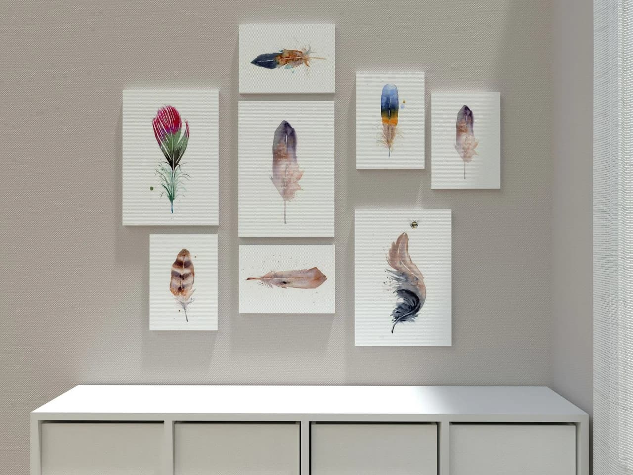 American Crow shown in a room setting
