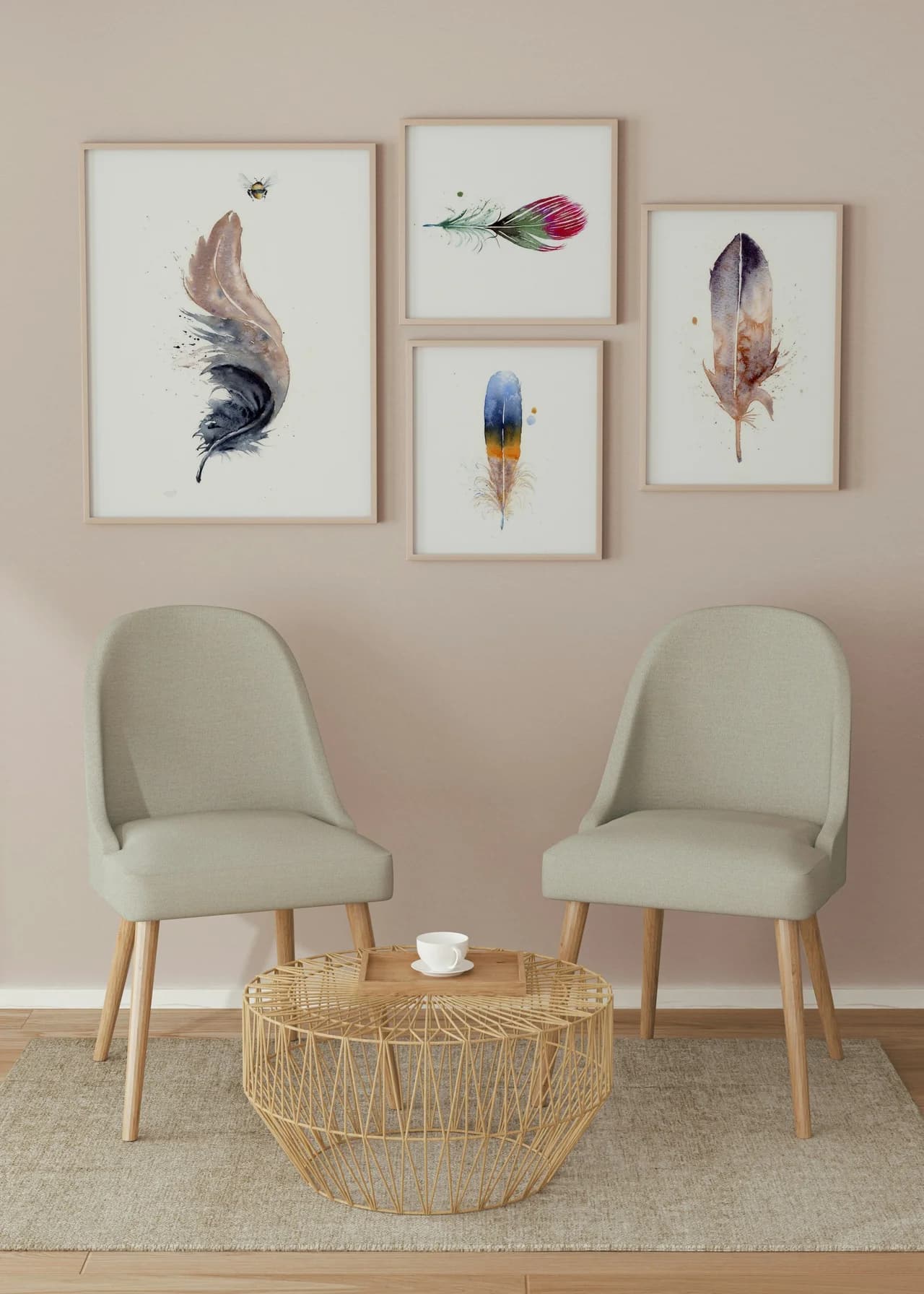 American Crow shown in a room setting
