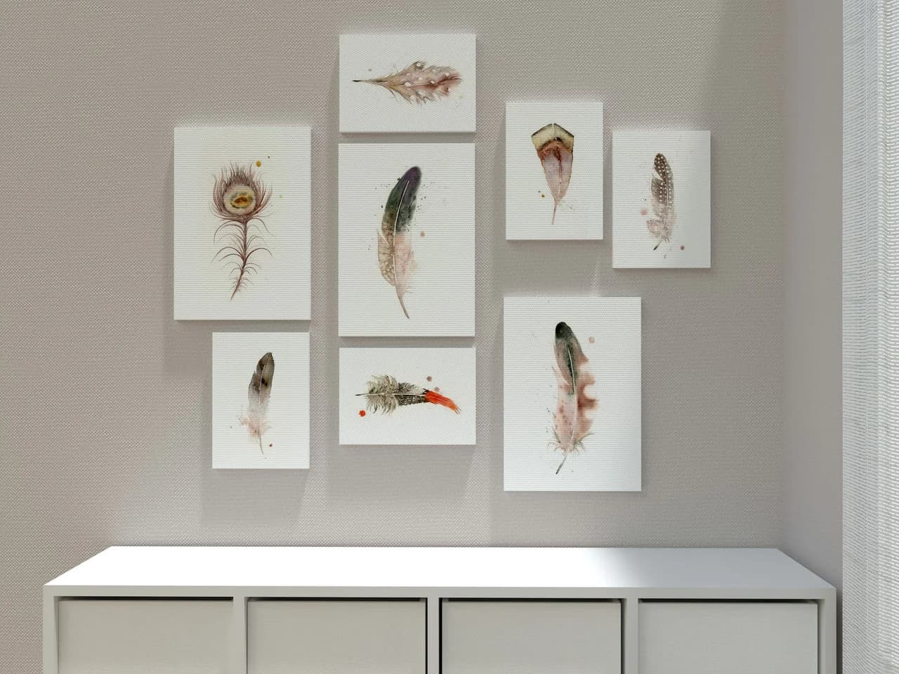 Bufflehead shown in a room setting