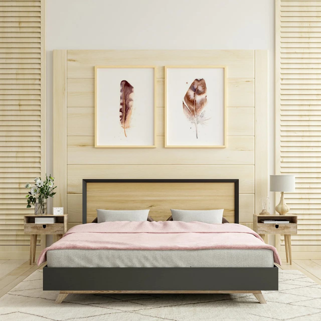 Barn Owl shown in a room setting