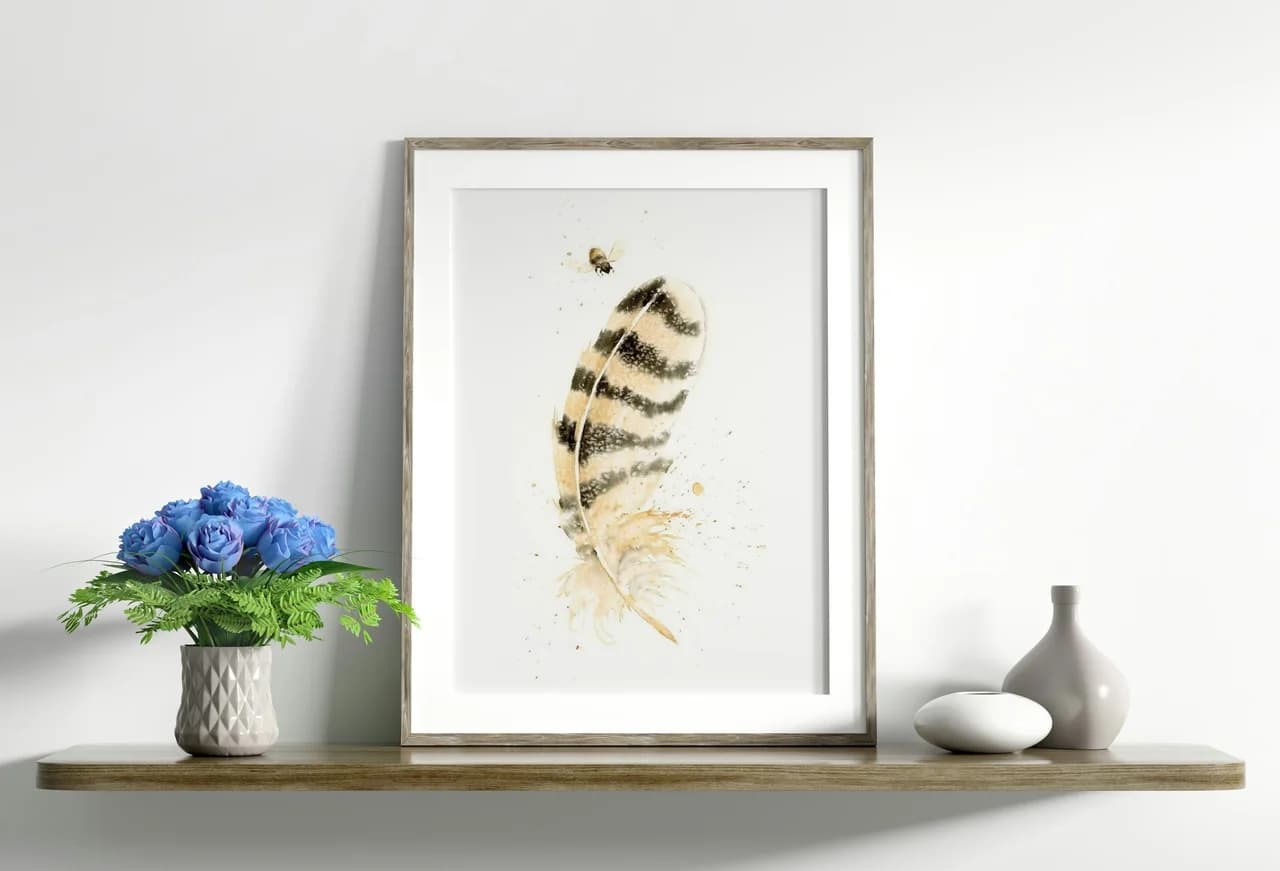 Owl shown in a room setting