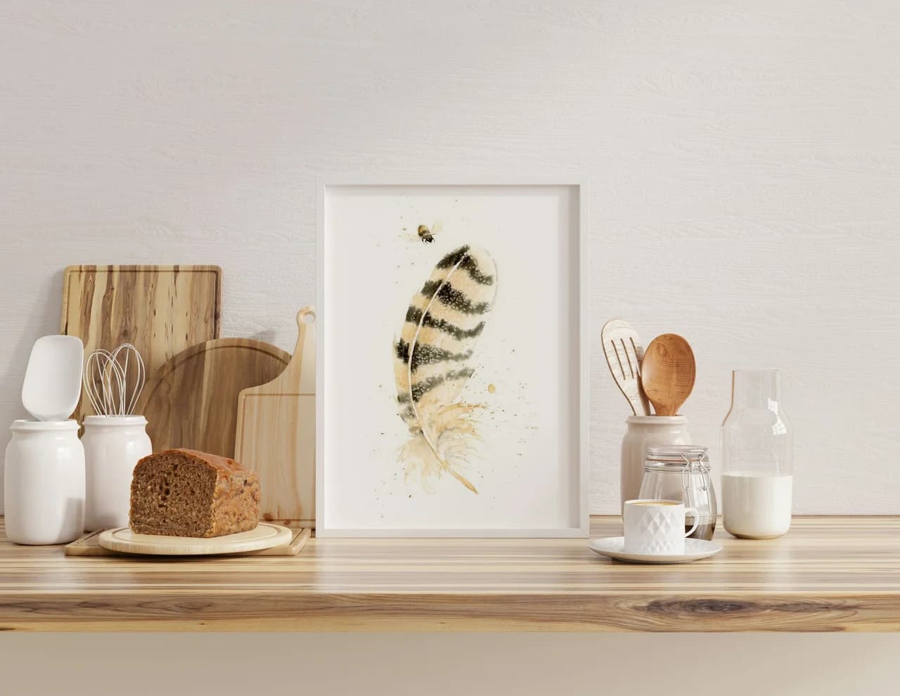 Owl shown in a room setting