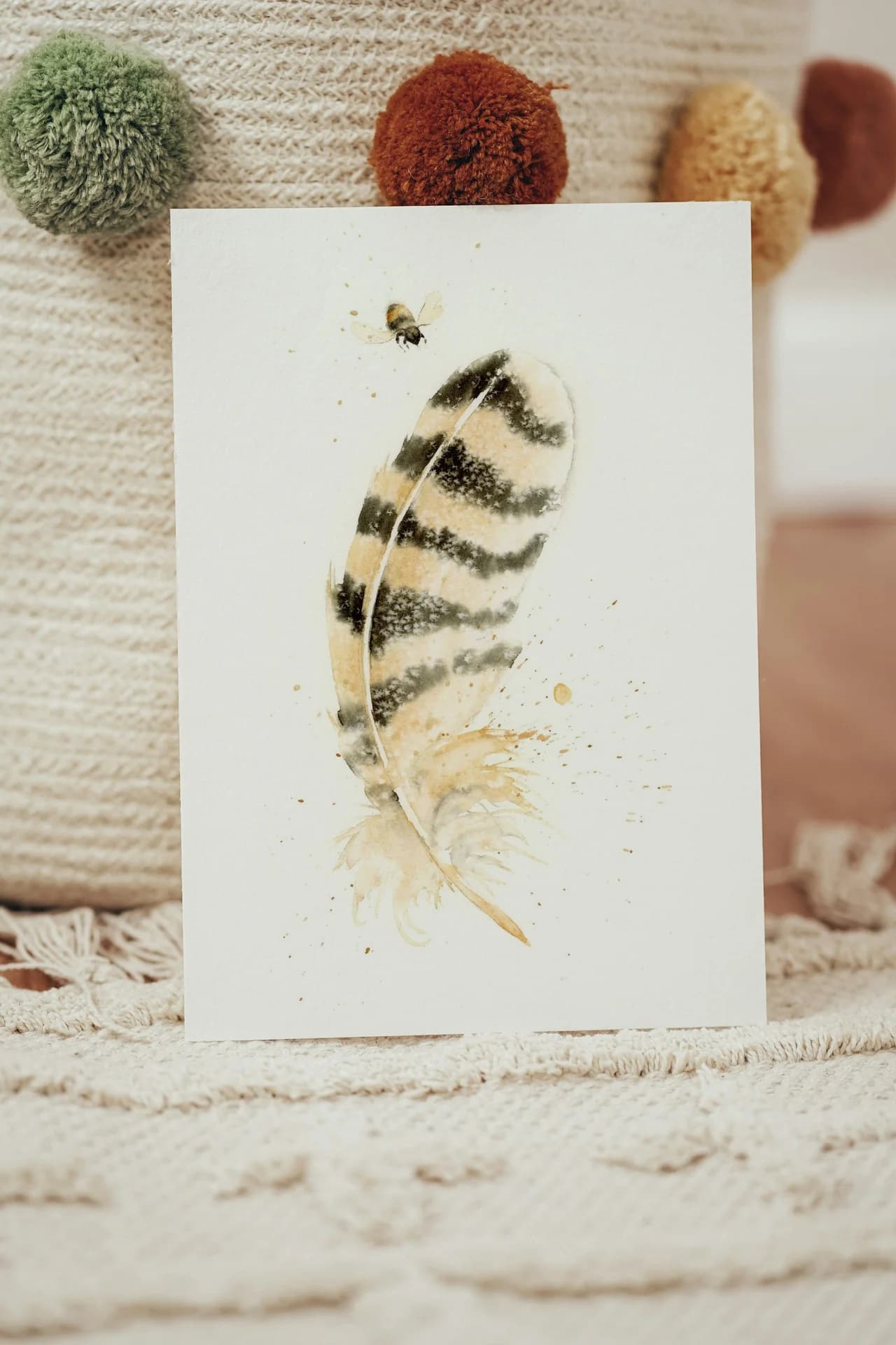 Owl shown in a room setting