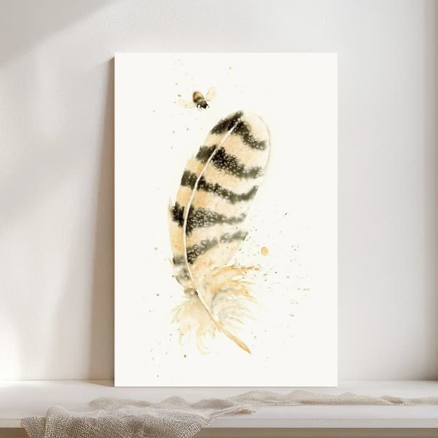 Owl shown in a room setting