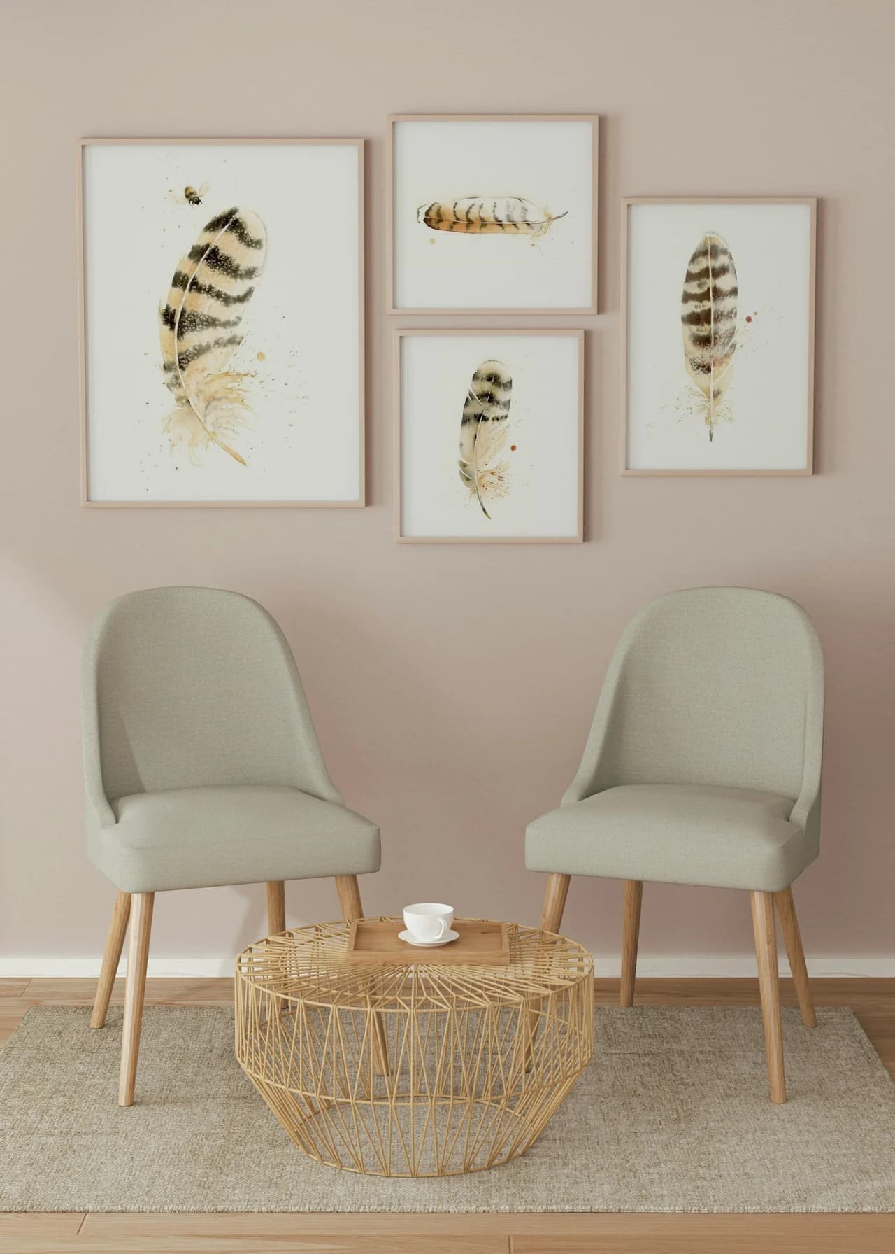 Owl shown in a room setting