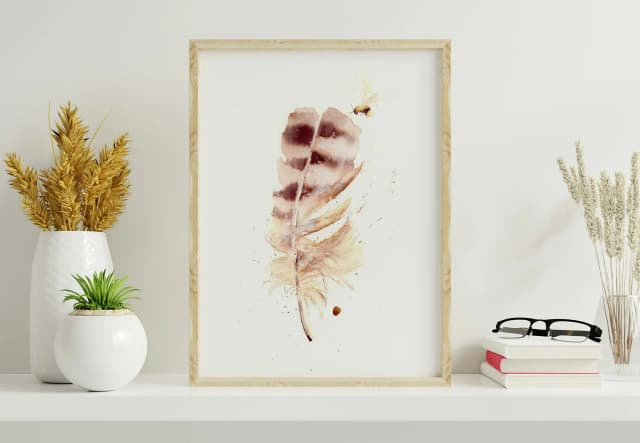 Owl shown in a room setting