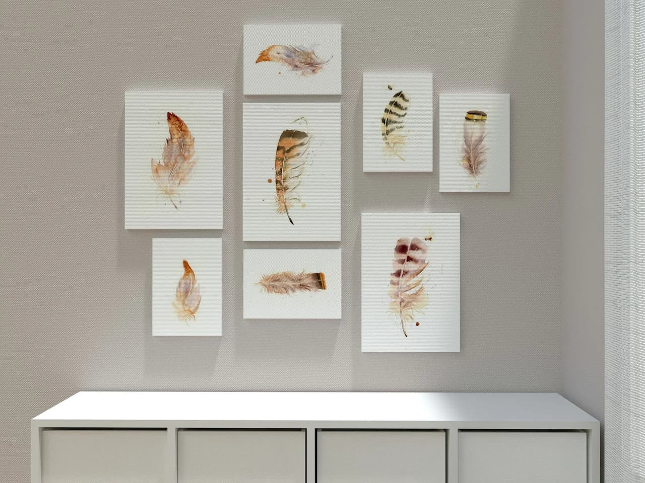 Owl shown in a room setting