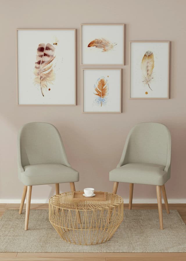 Owl shown in a room setting