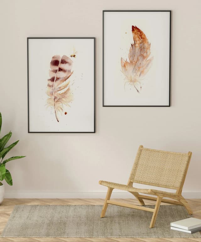 Owl shown in a room setting