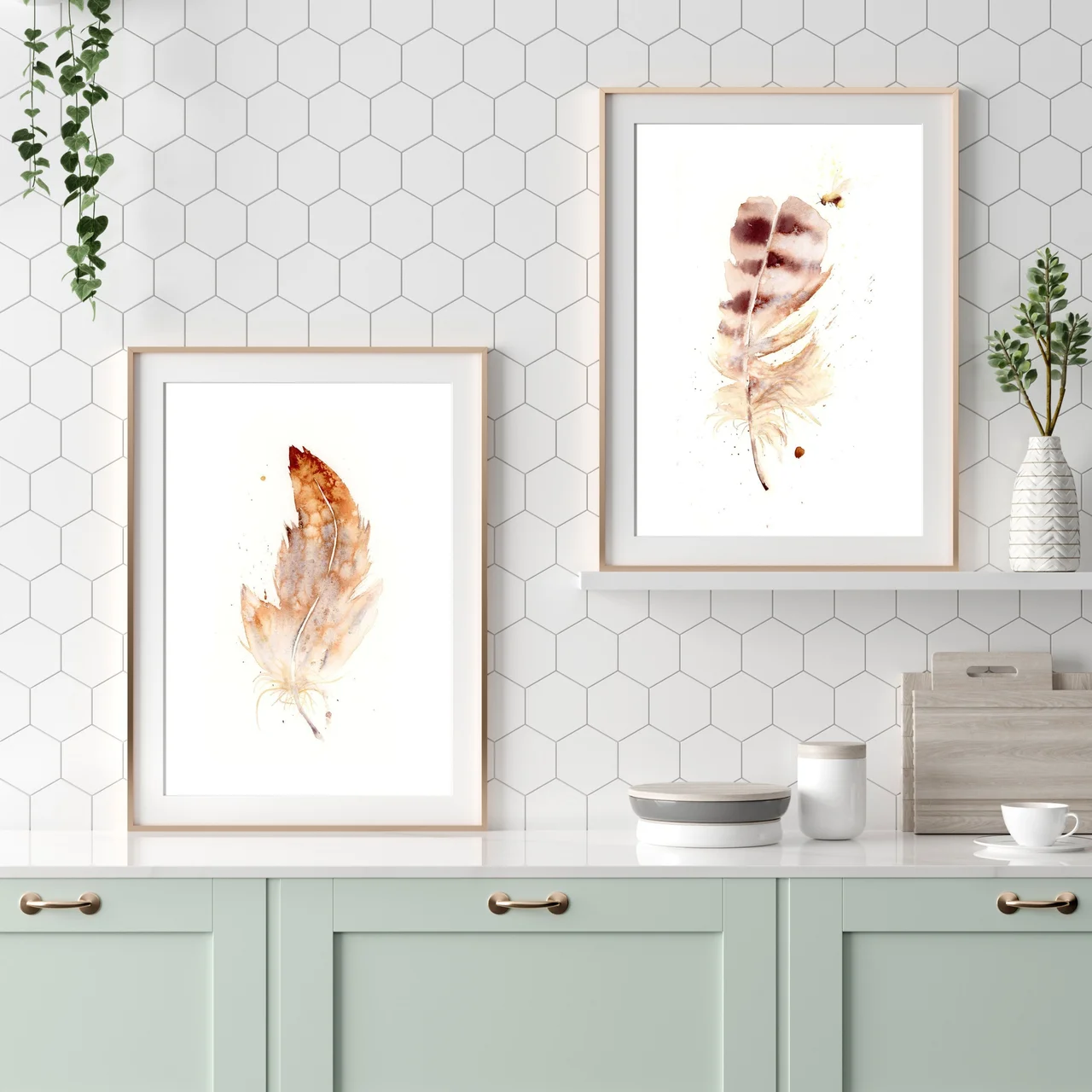 Owl shown in a room setting