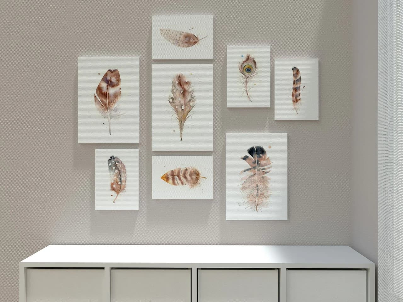 Owl shown in a room setting