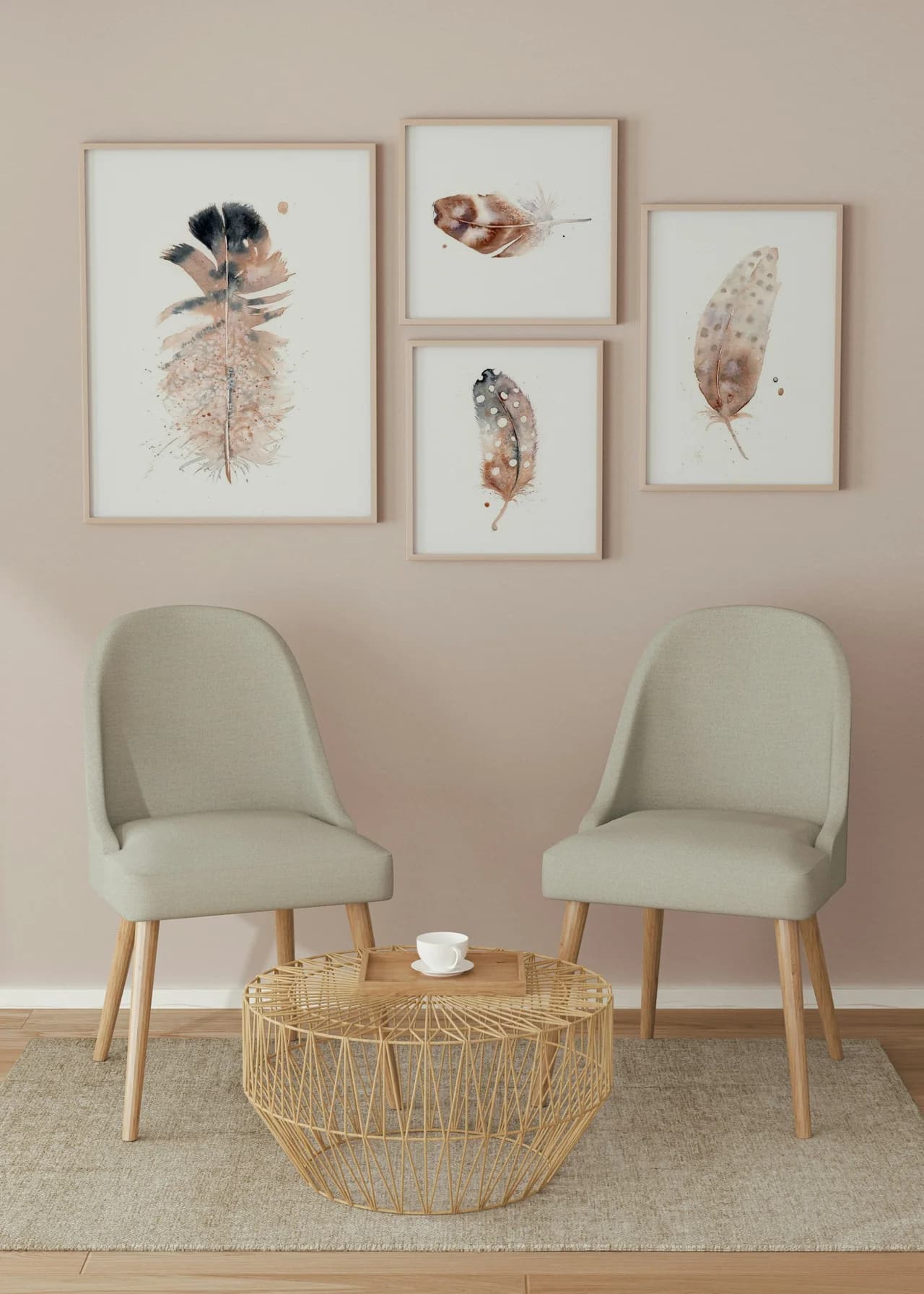 Owl shown in a room setting