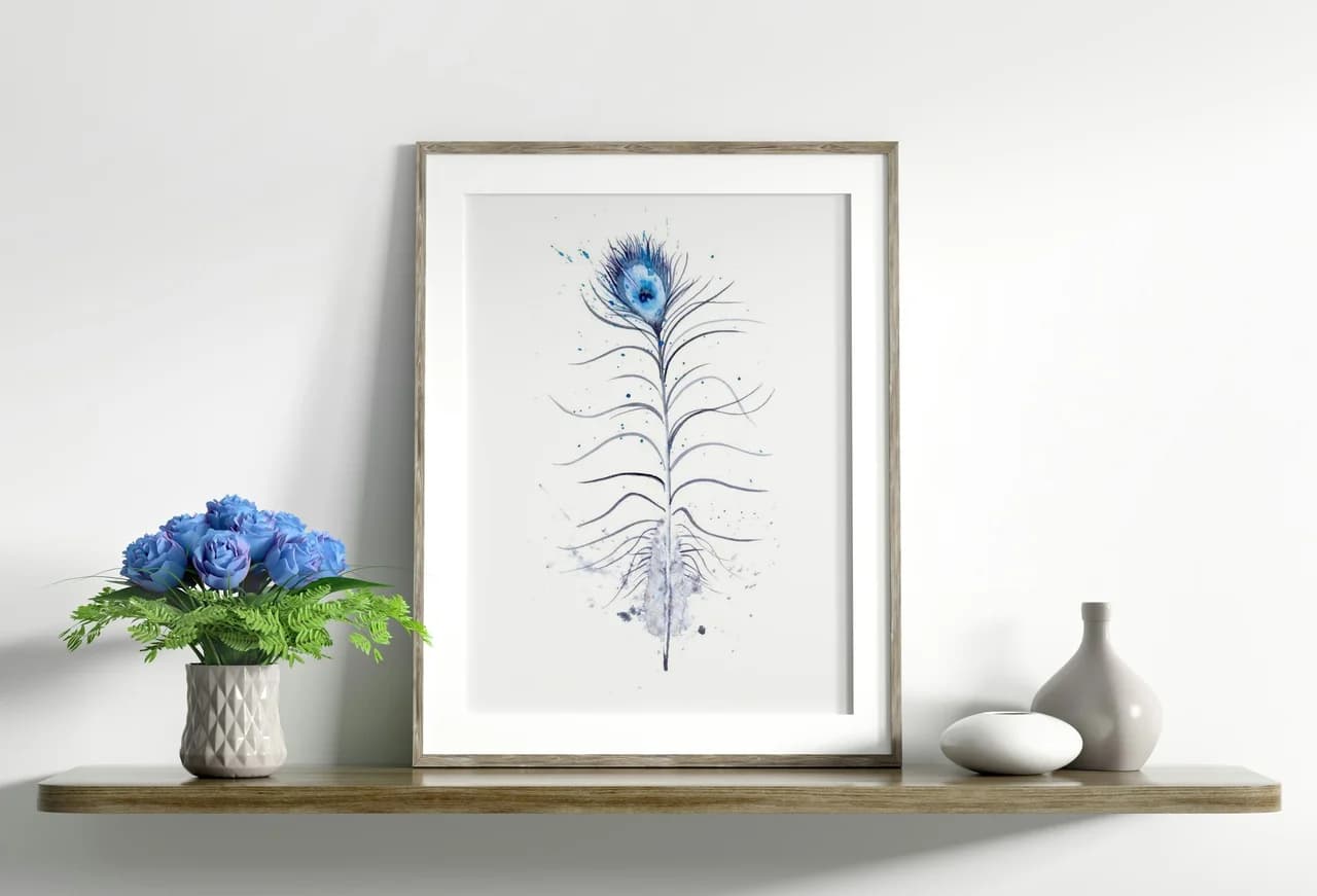 Peacock shown in a room setting