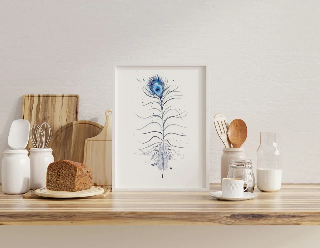 Peacock shown in a room setting