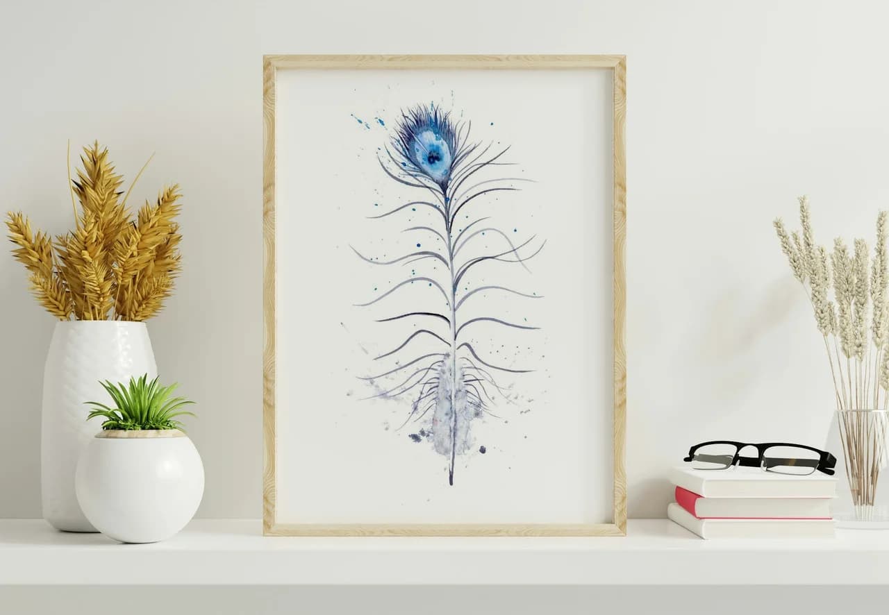 Peacock shown in a room setting