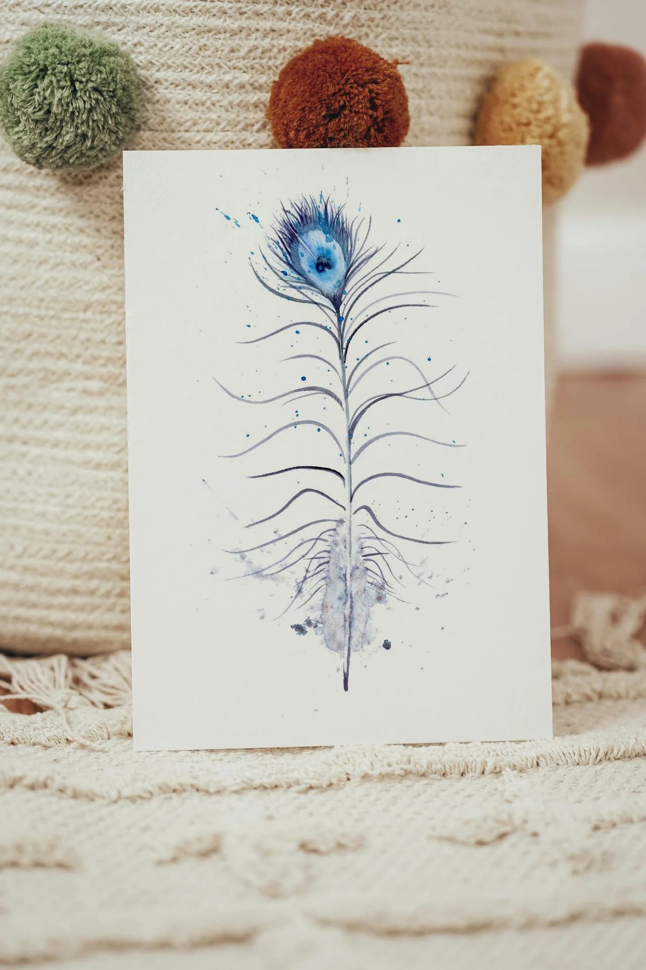 Peacock shown in a room setting