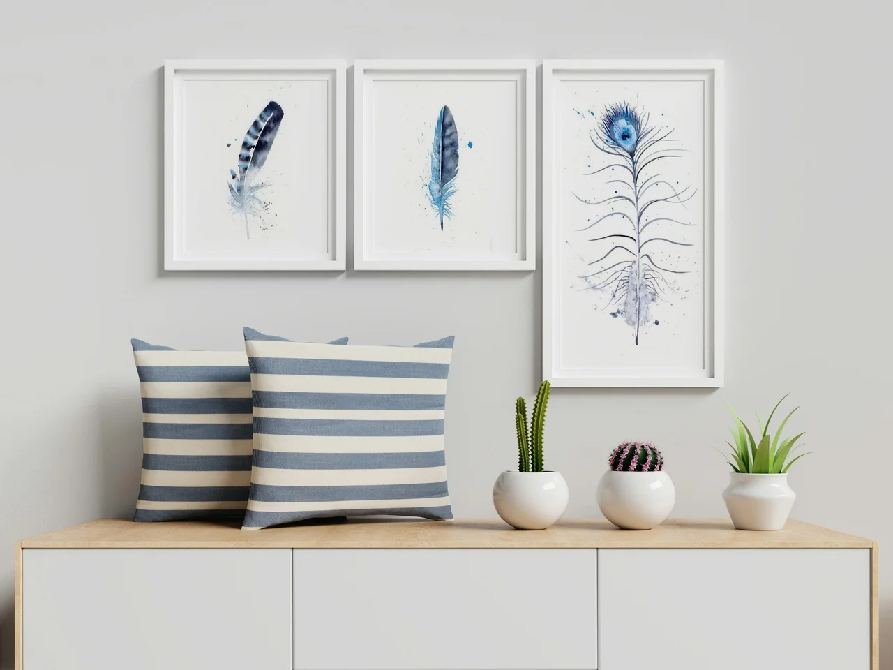 Peacock shown in a room setting