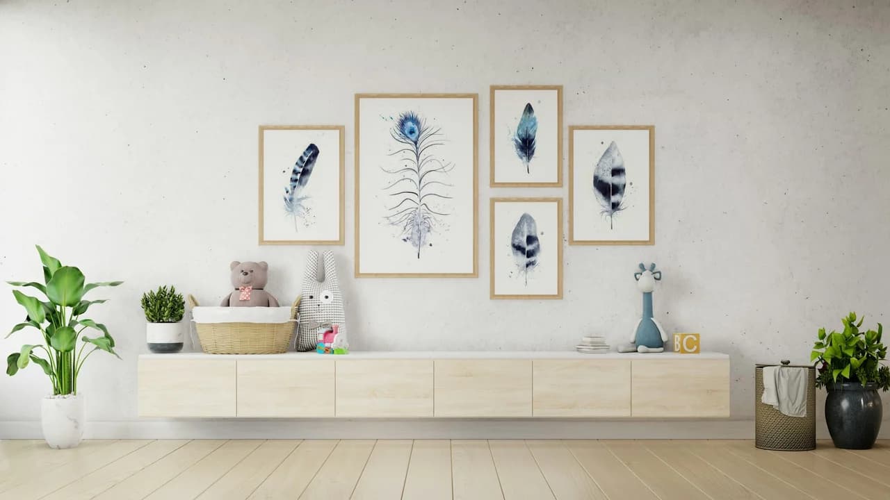 Peacock shown in a room setting