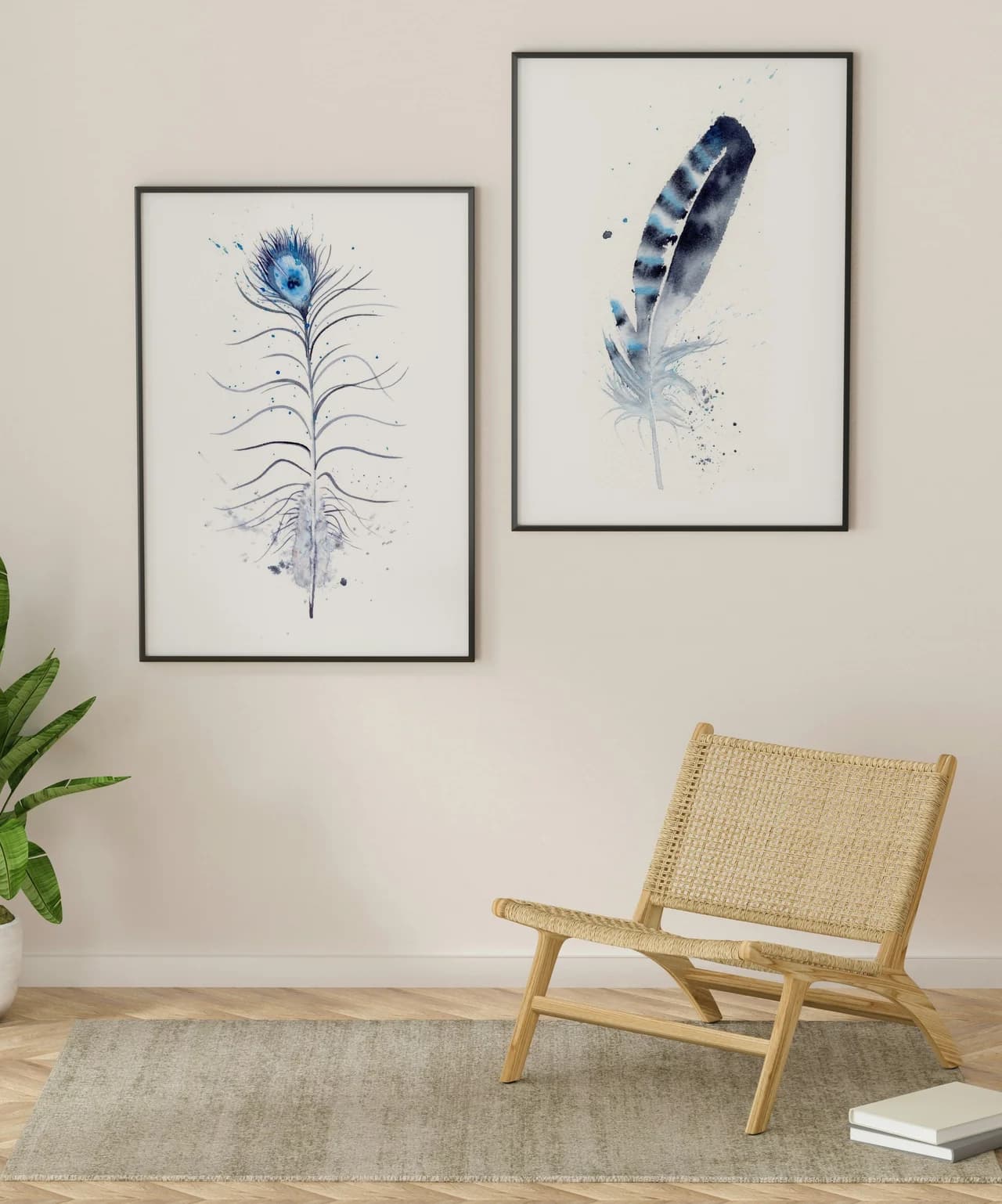 Peacock shown in a room setting
