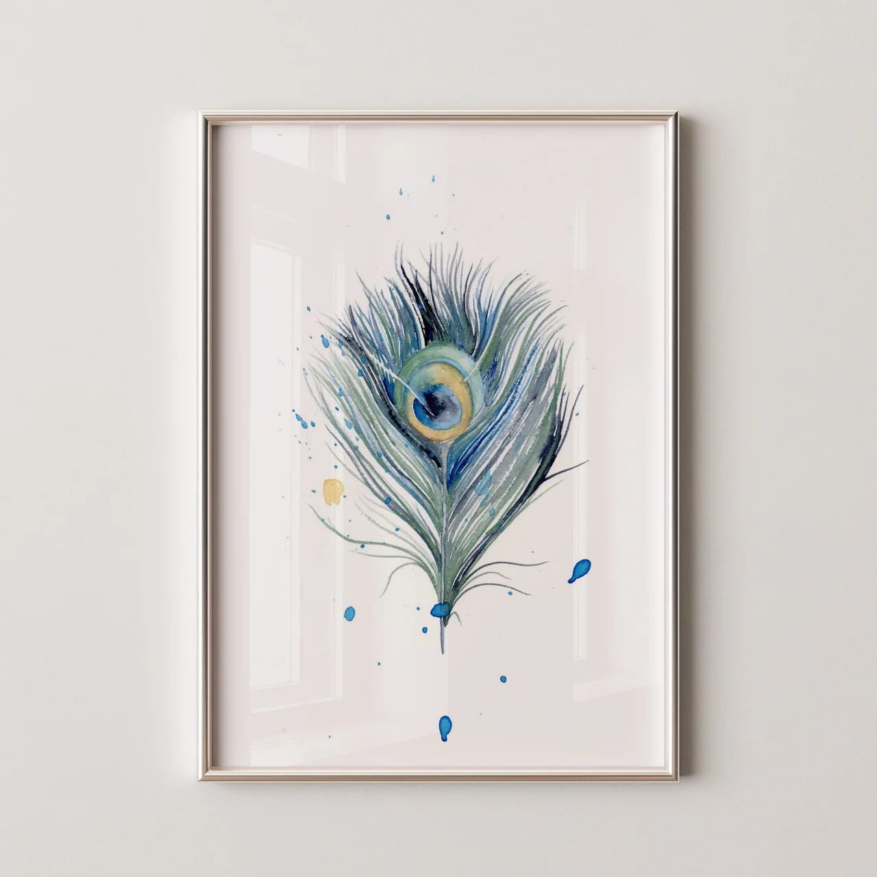 Peacock shown in a room setting