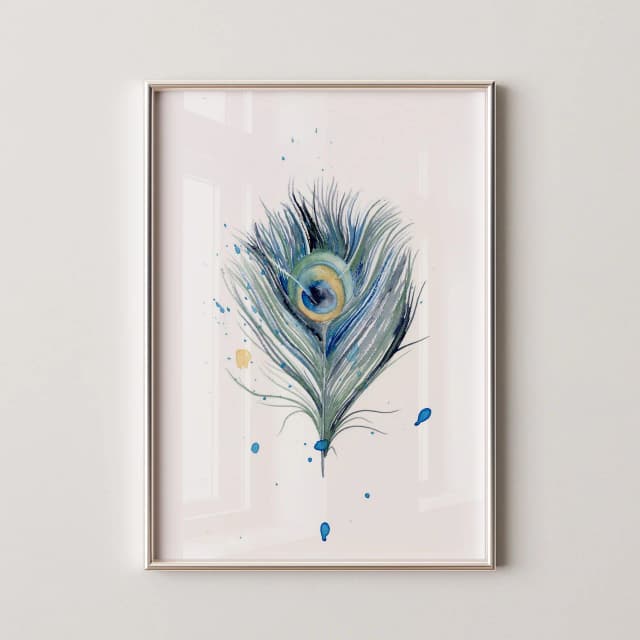 Peacock shown in a room setting