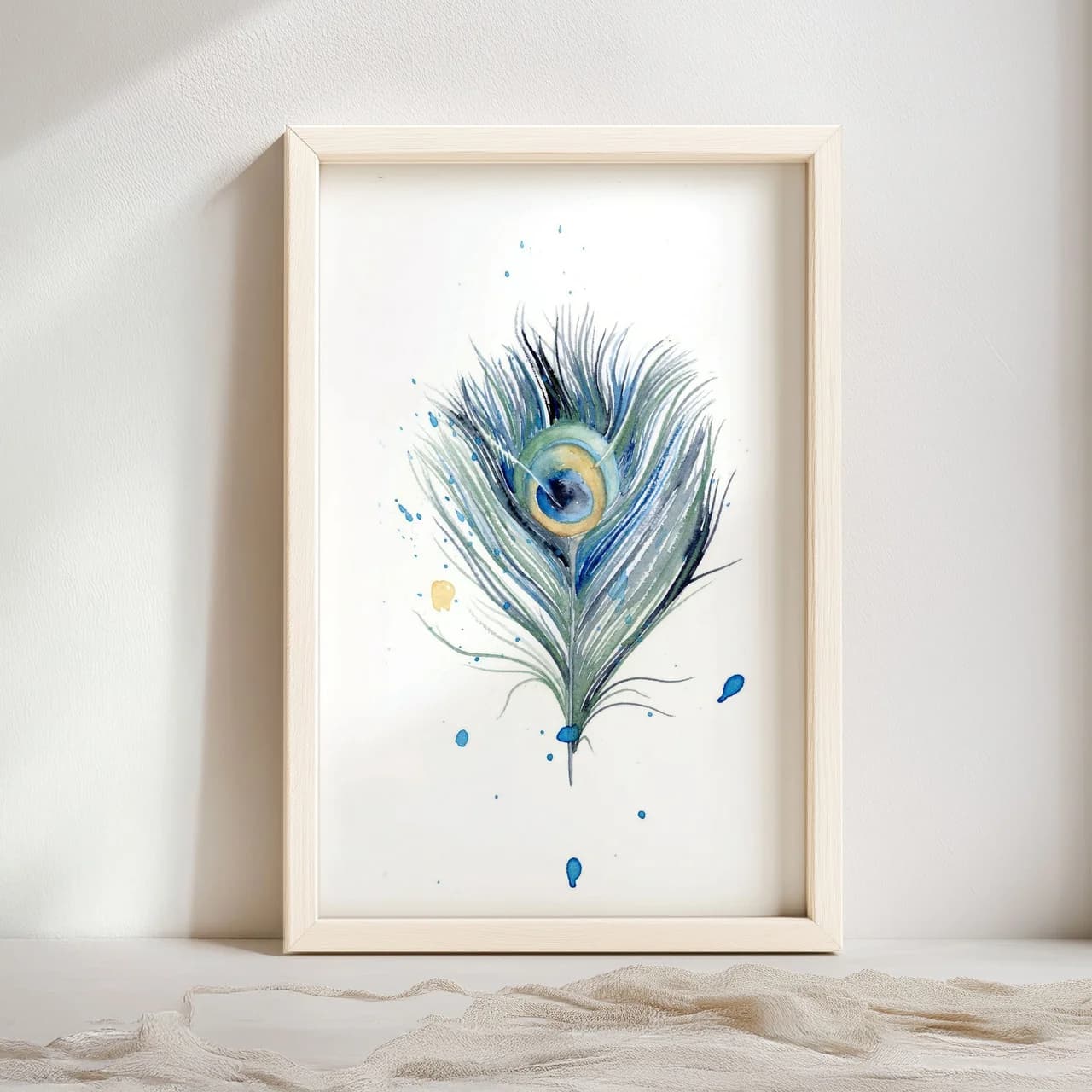 Peacock shown in a room setting
