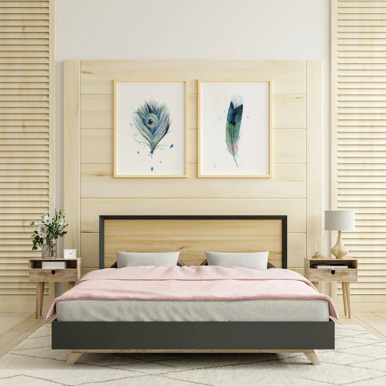 Peacock shown in a room setting