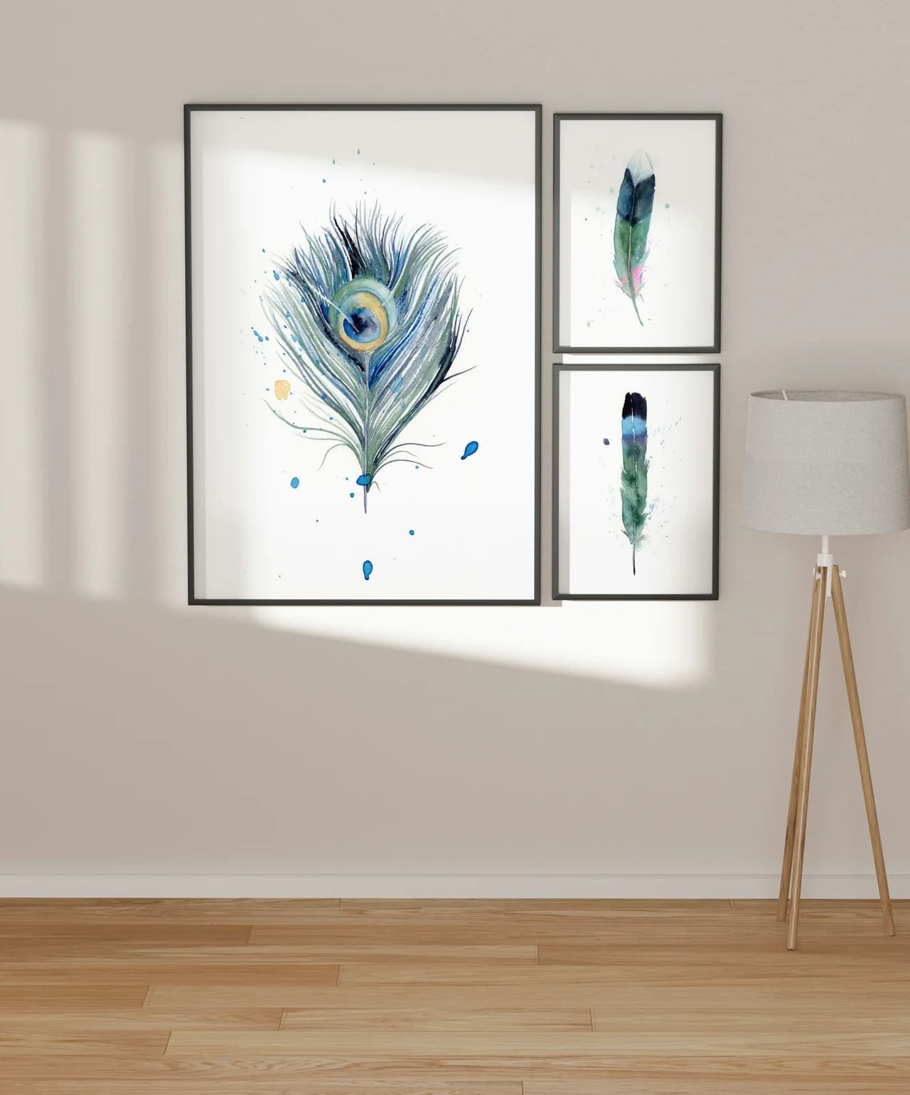 Peacock shown in a room setting