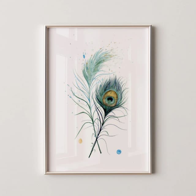 Peacock shown in a room setting