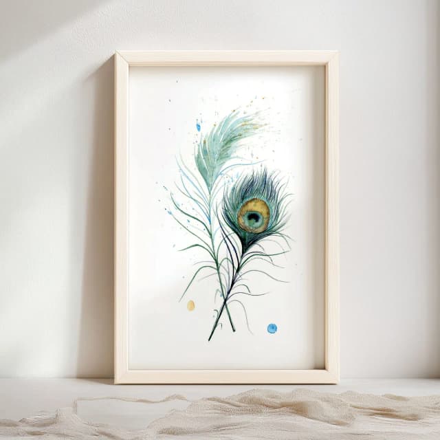Peacock shown in a room setting