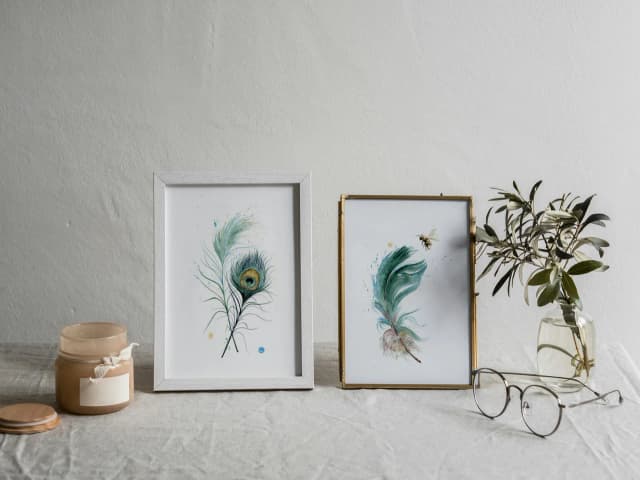 Peacock shown in a room setting