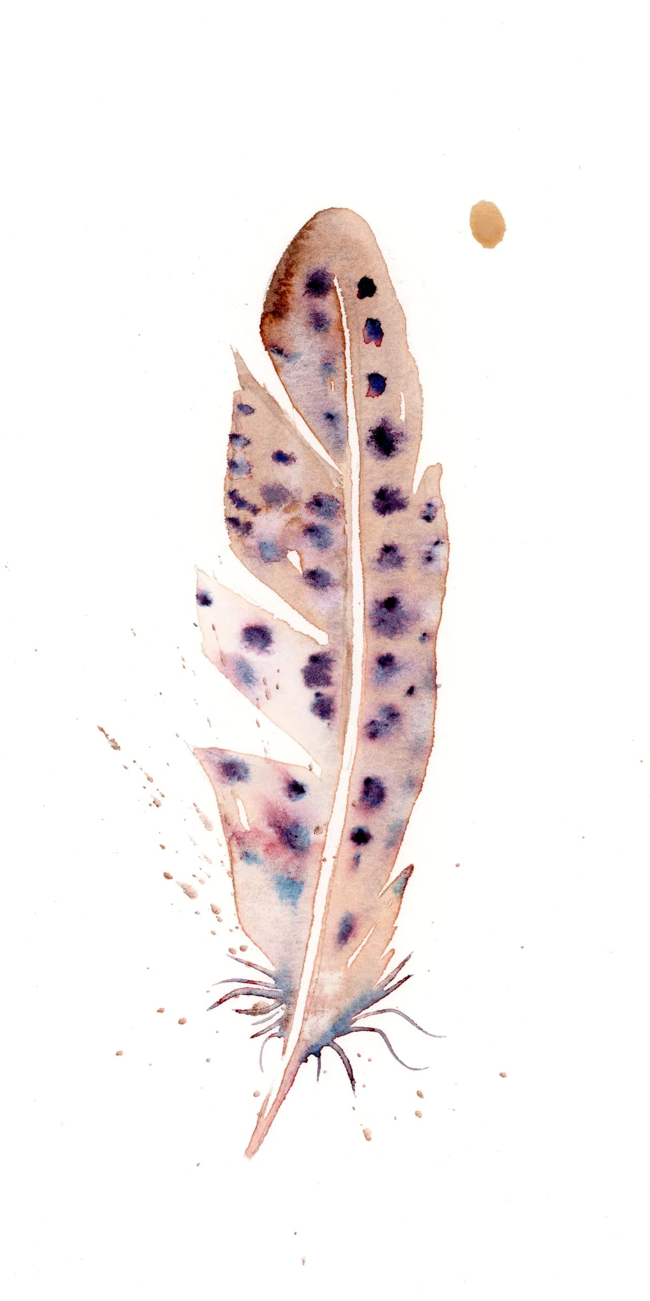 Guinea Fowl — watercolor by Shayna Larsen