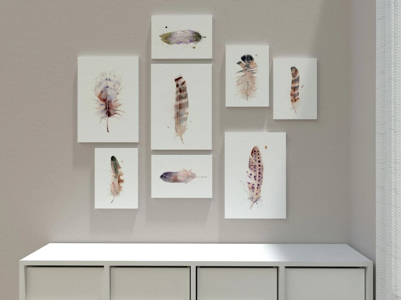 Guinea Fowl shown in a room setting