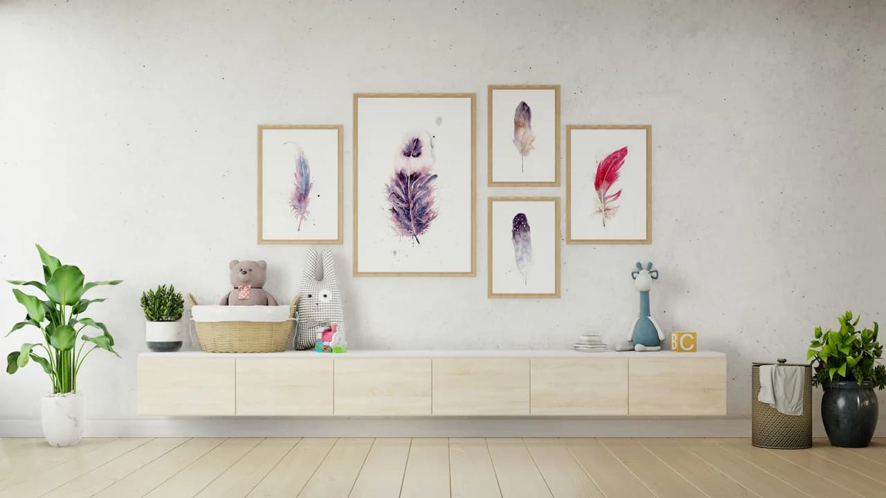 Northern Flicker shown in a room setting