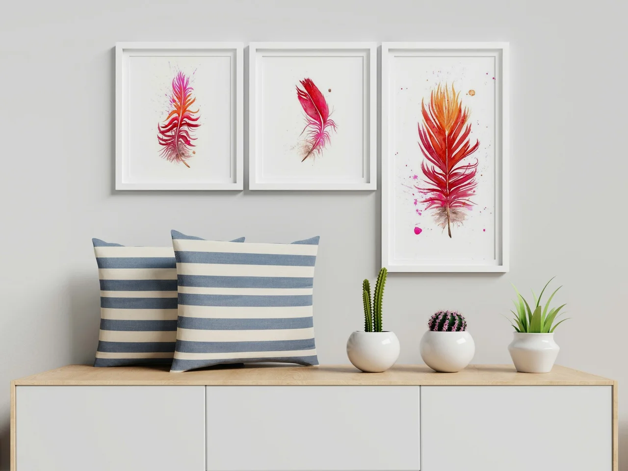 Scarlet Macaw shown in a room setting