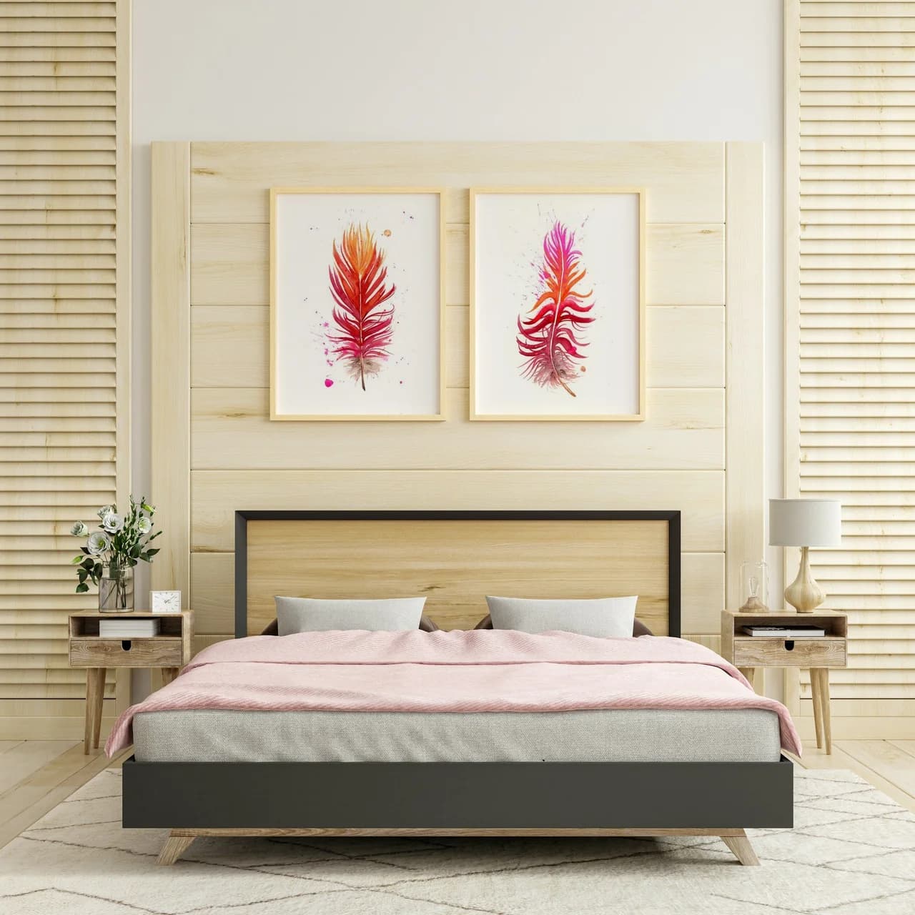 Scarlet Macaw shown in a room setting